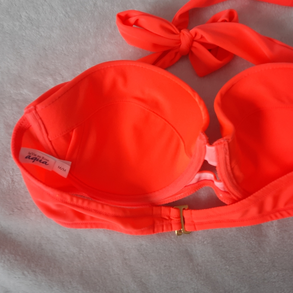 Vibrant Orange Bikini Top - Picture 2 of 3